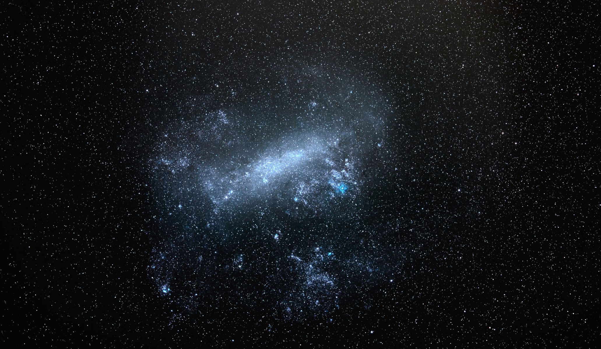 tar sky night large magellanic cloud