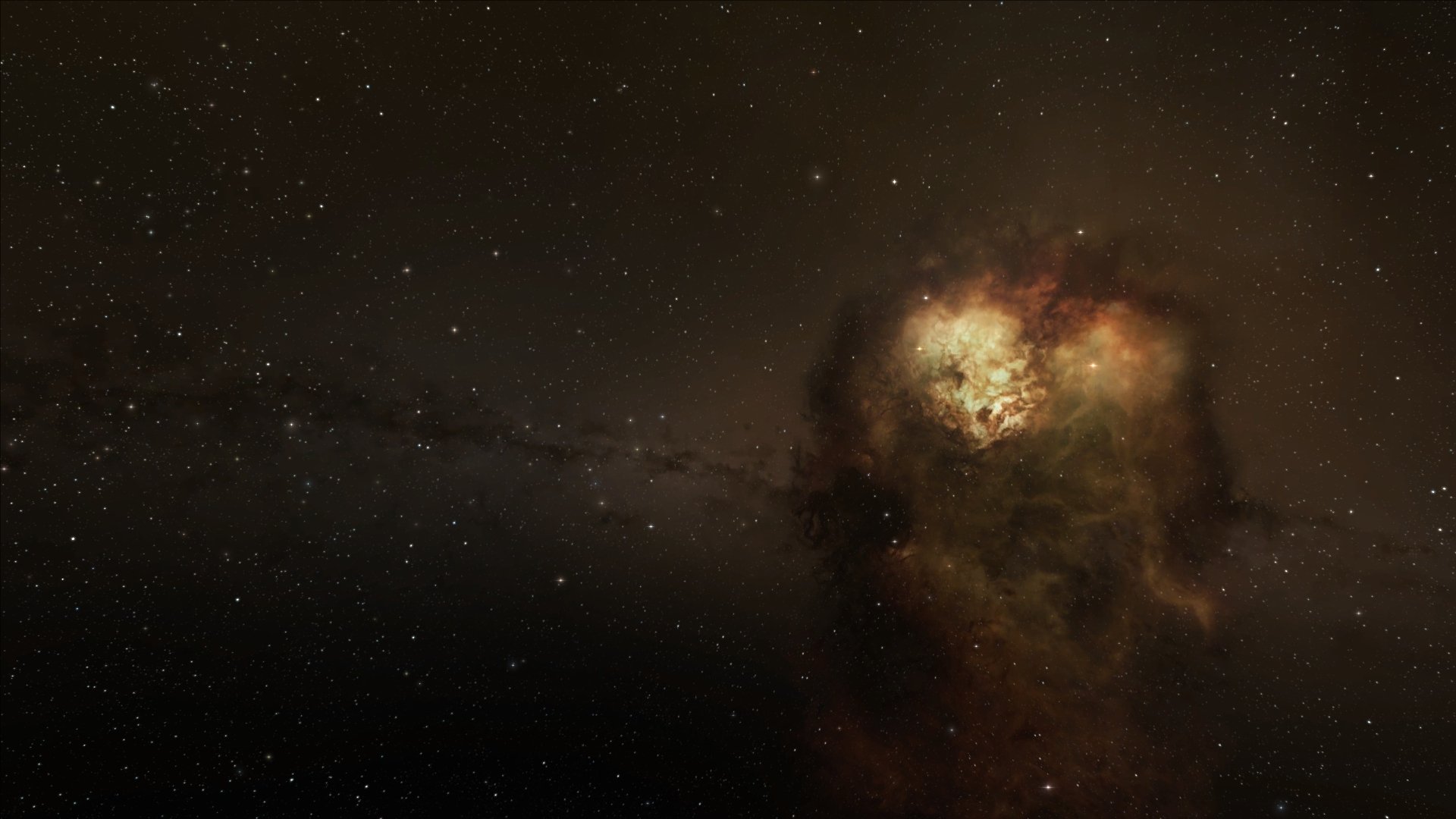 cúmulo estrellas nebulosa