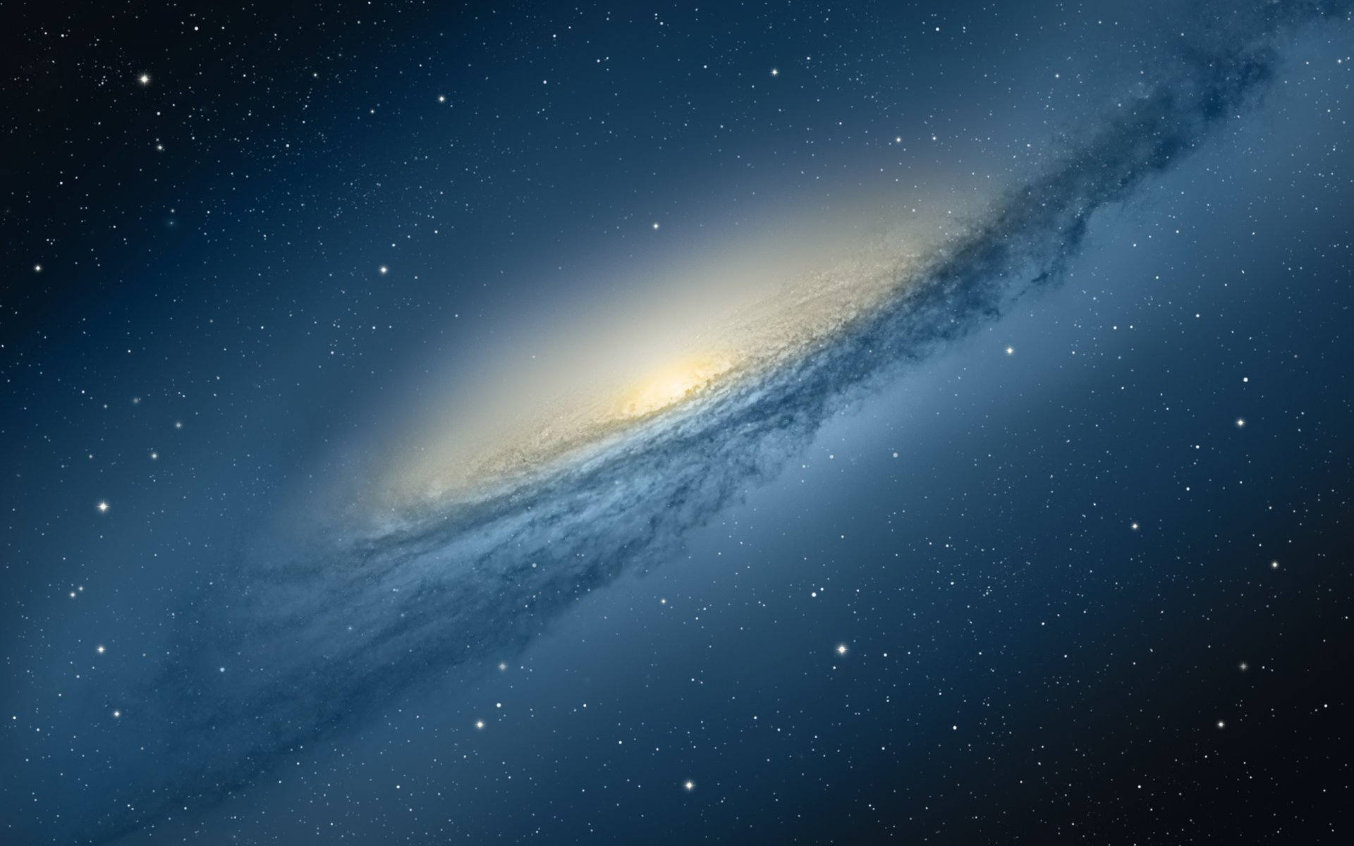 galaxie espace étoiles mac os pomme lion de montagne