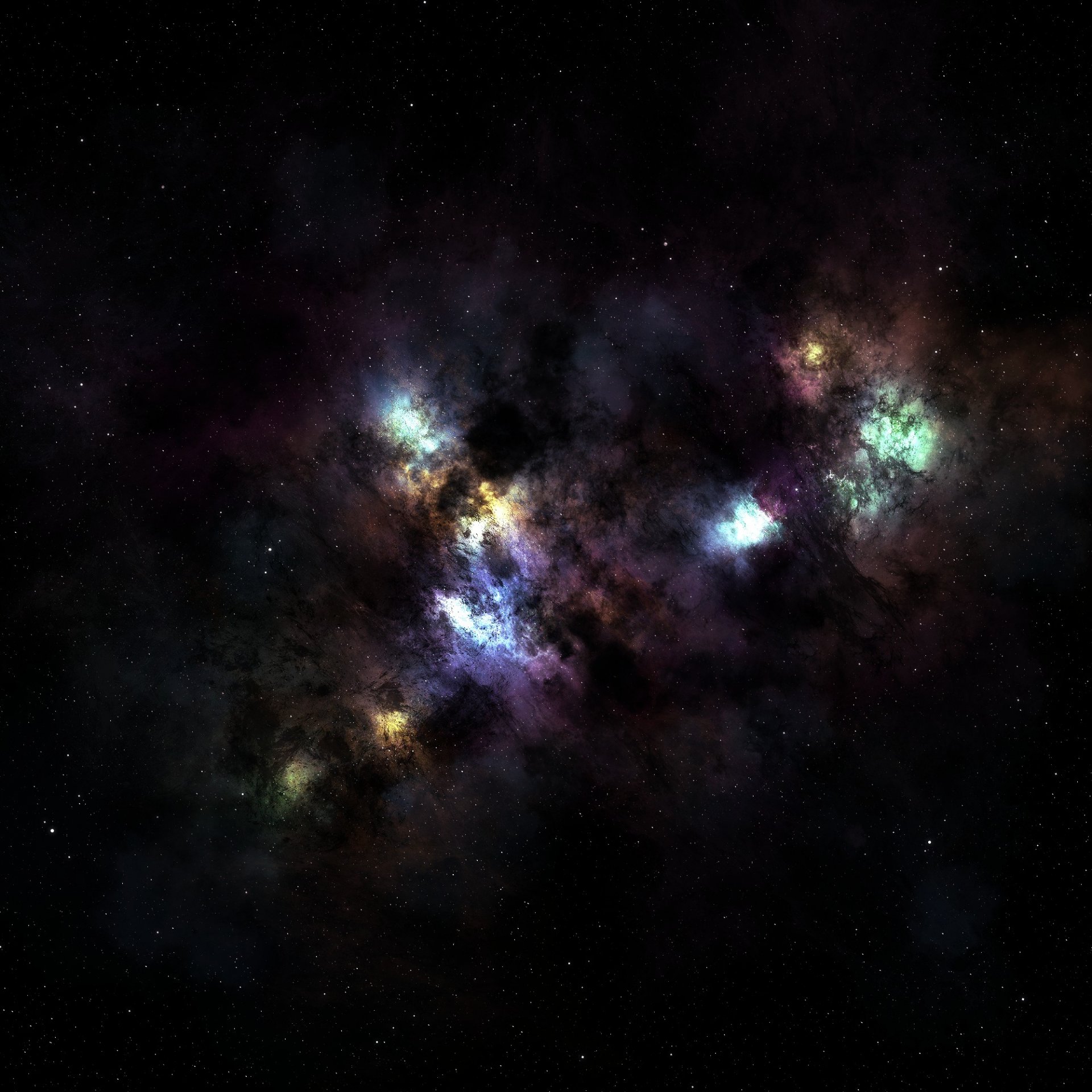 nebulosa espacio estrellas infinito constelación