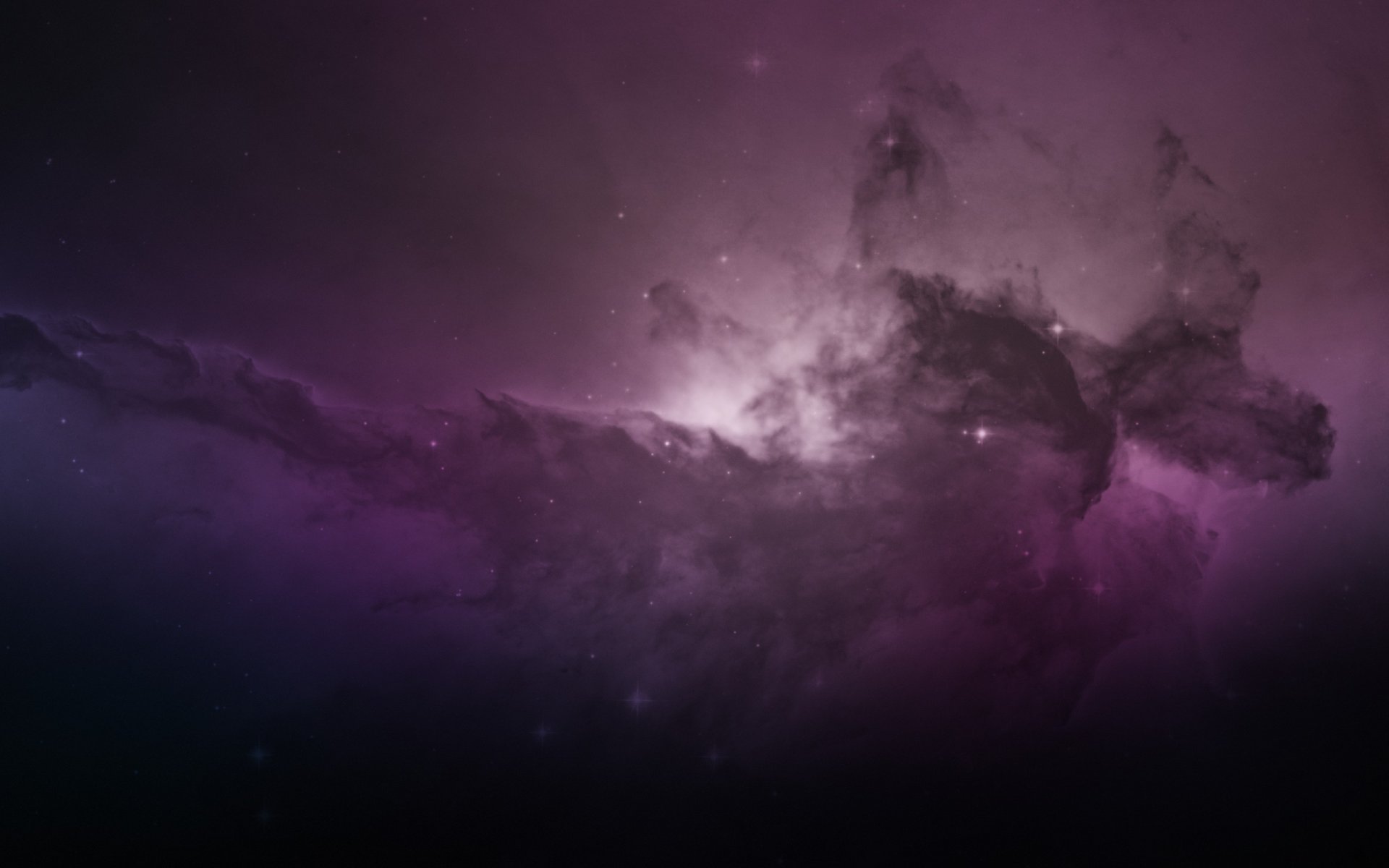 kosmos galaktyka światło przestrzeń gwiazdy 2560x1600