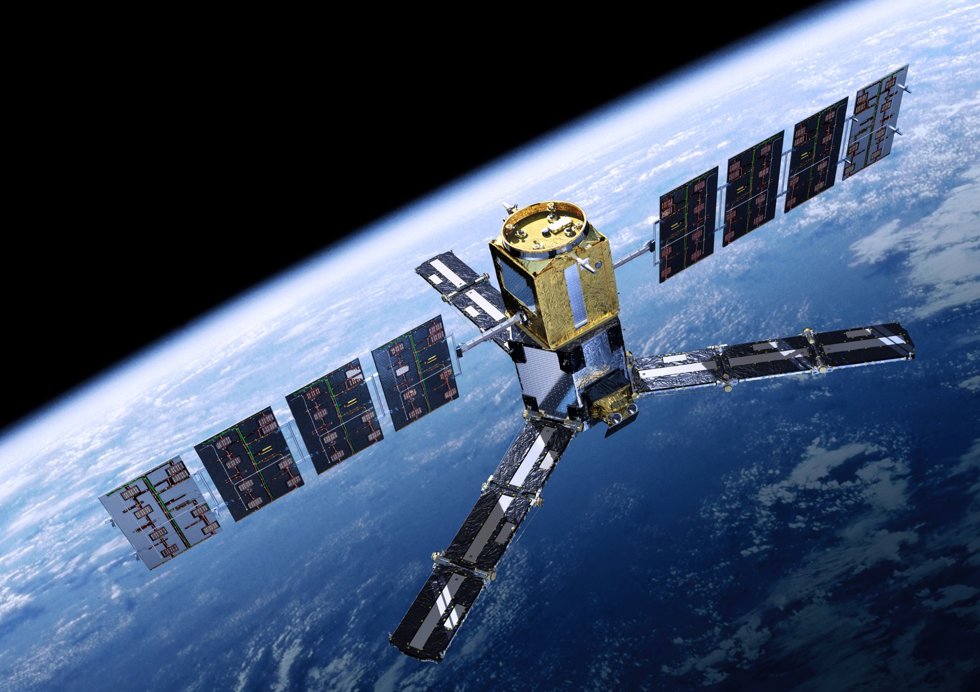 satellite espace planète