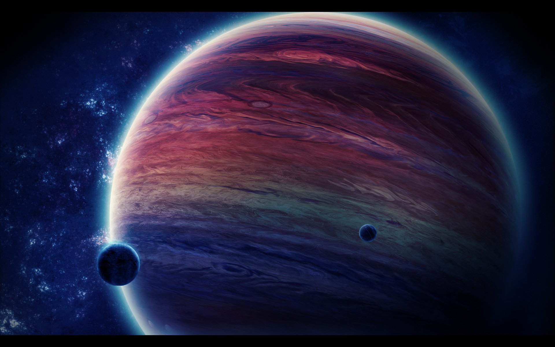 gasriese planet monde raum sterne