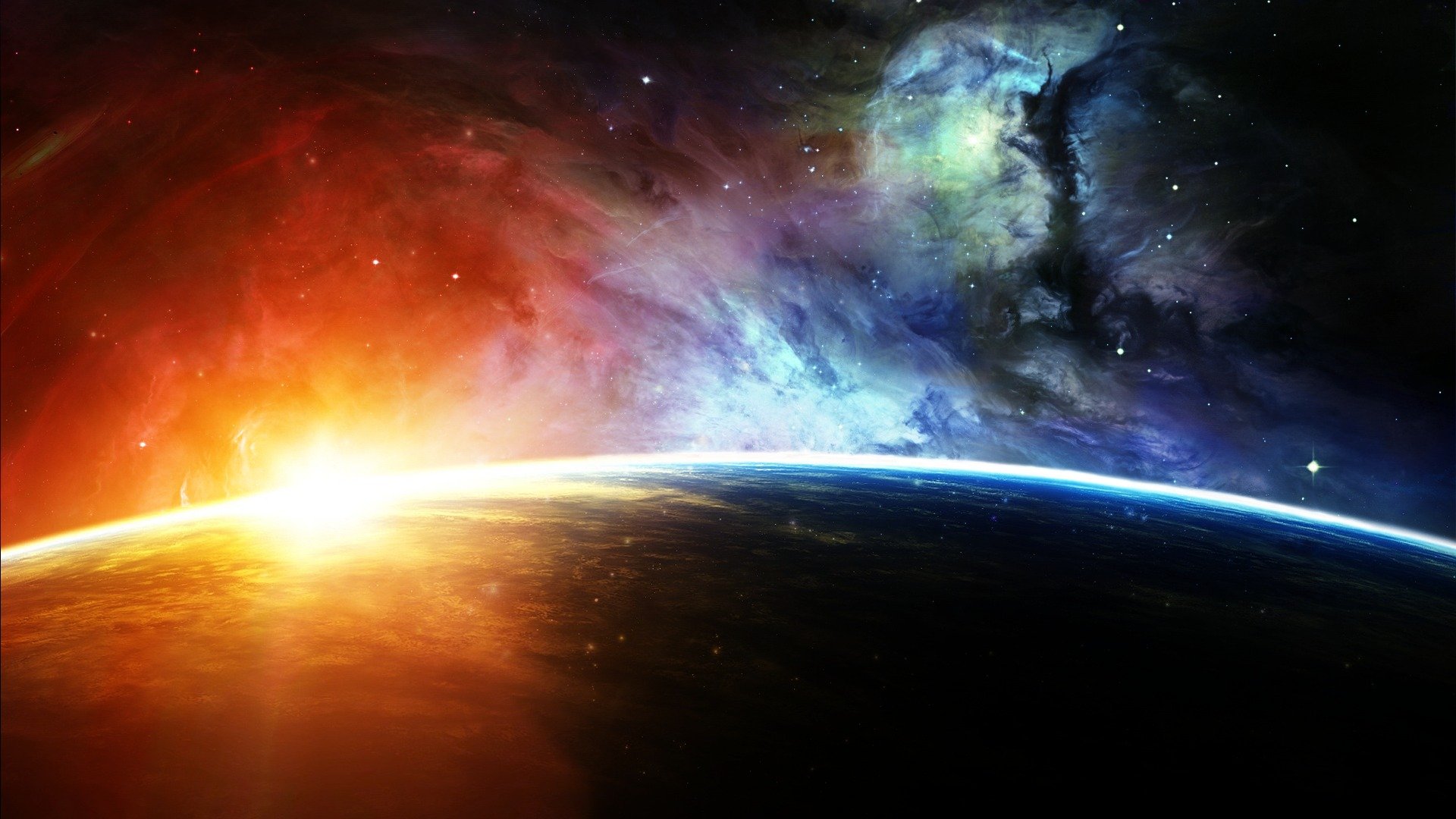 kosmos mgławica gwiazdy planeta przestrzeń gwiazda