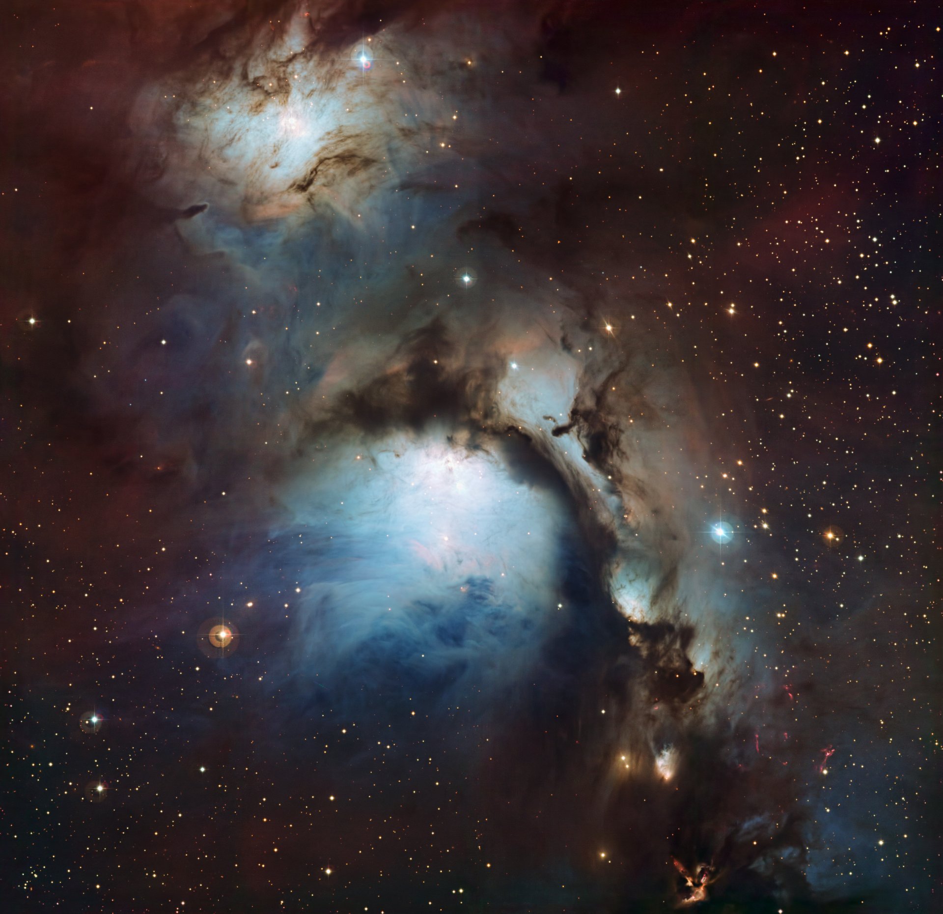 nebulosa m 78 ngc + 2068 constelación de orión