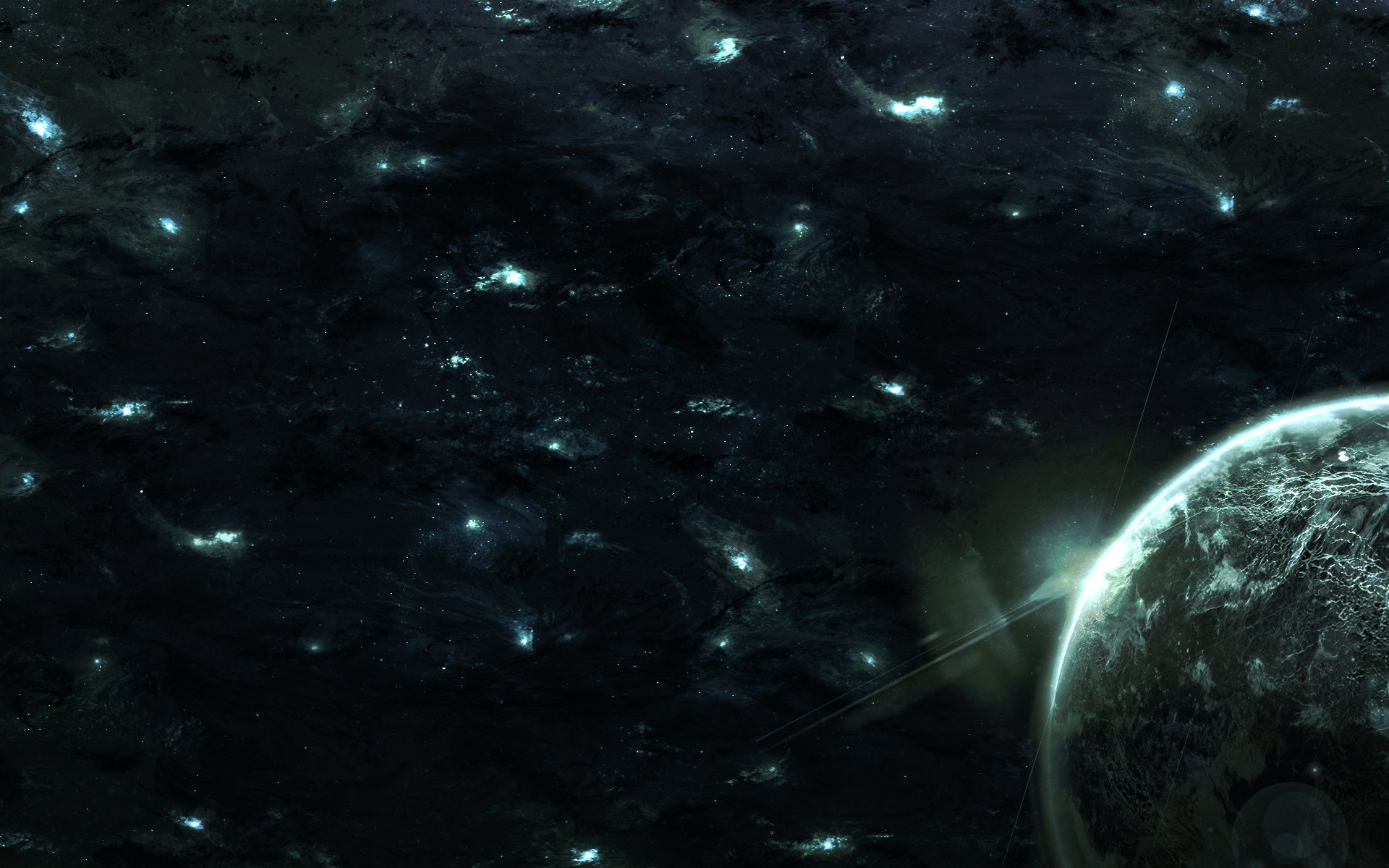 spazio pianeta galassie stelle luce spazio 1920x1200
