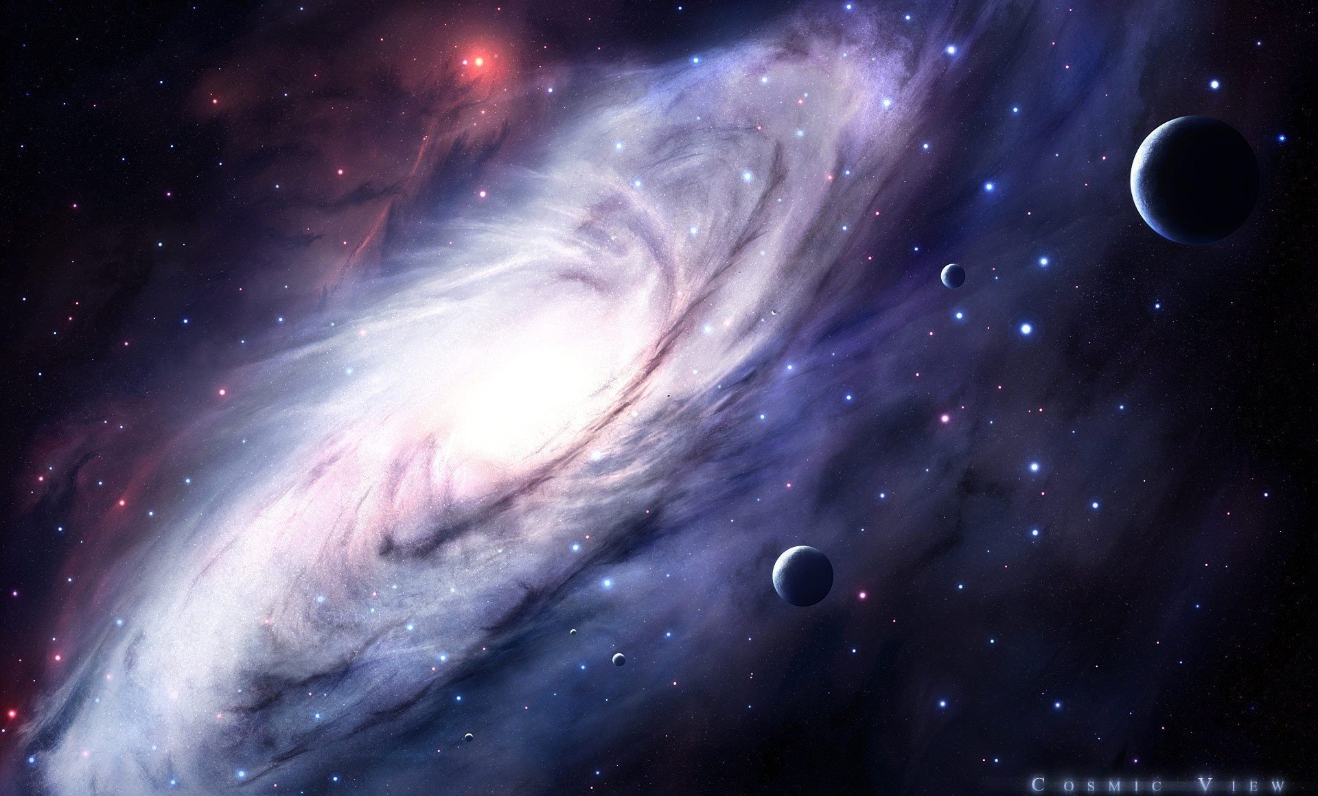 mgławica kosmos wir gwiazdy