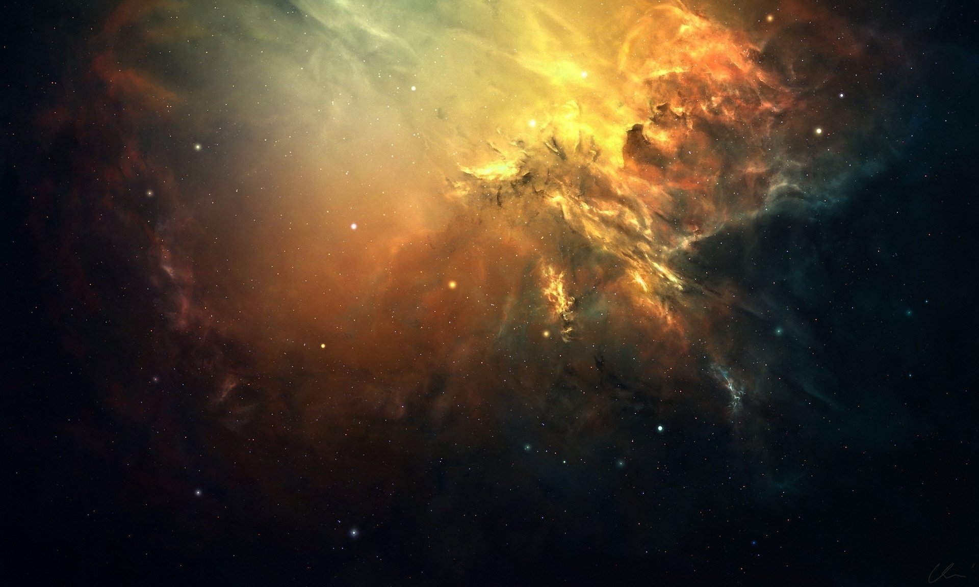 nebulosa cosmos cúmulo arte estrellas resplandor