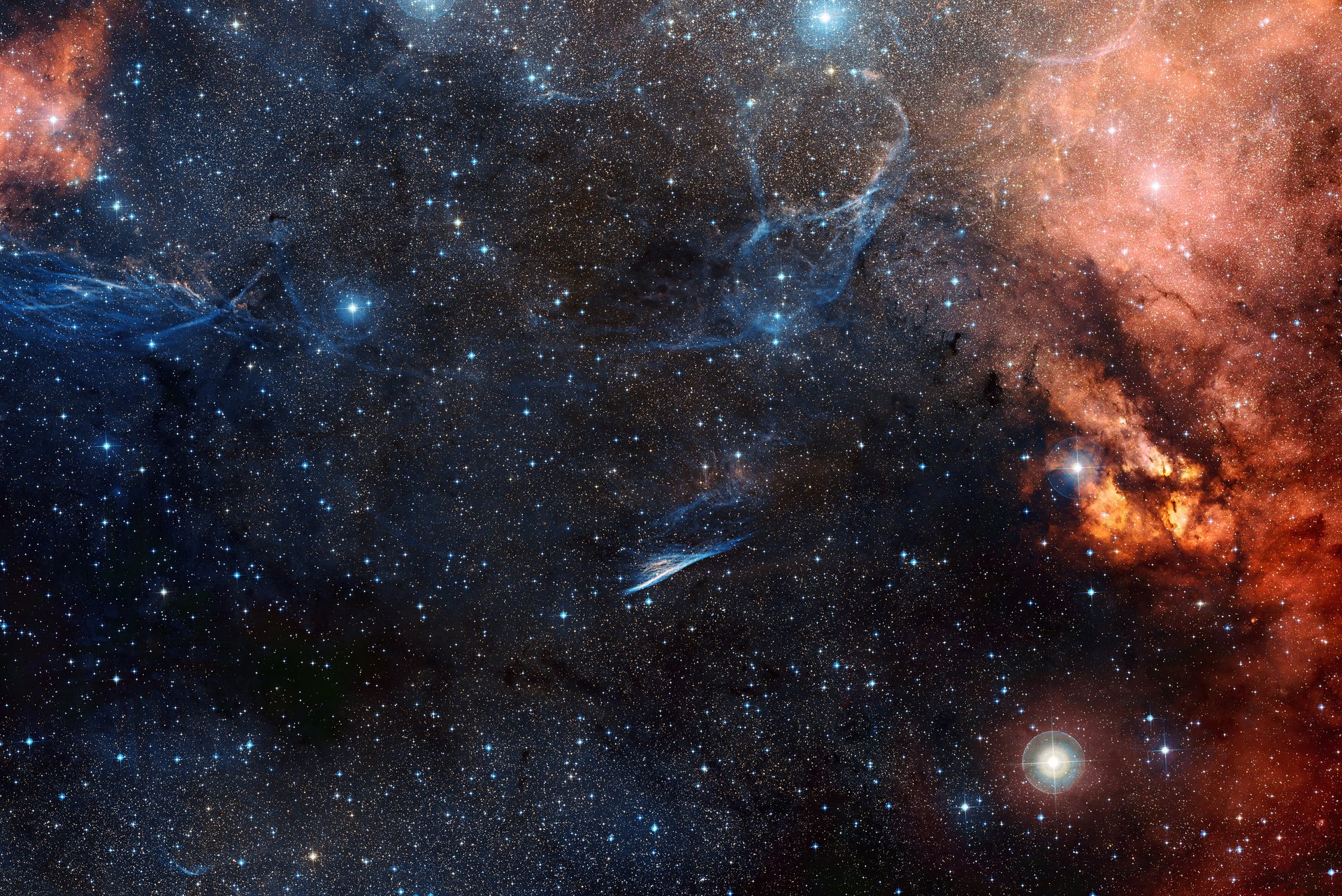 étoiles nébuleuse ngc 2736 crayon pencil nebula