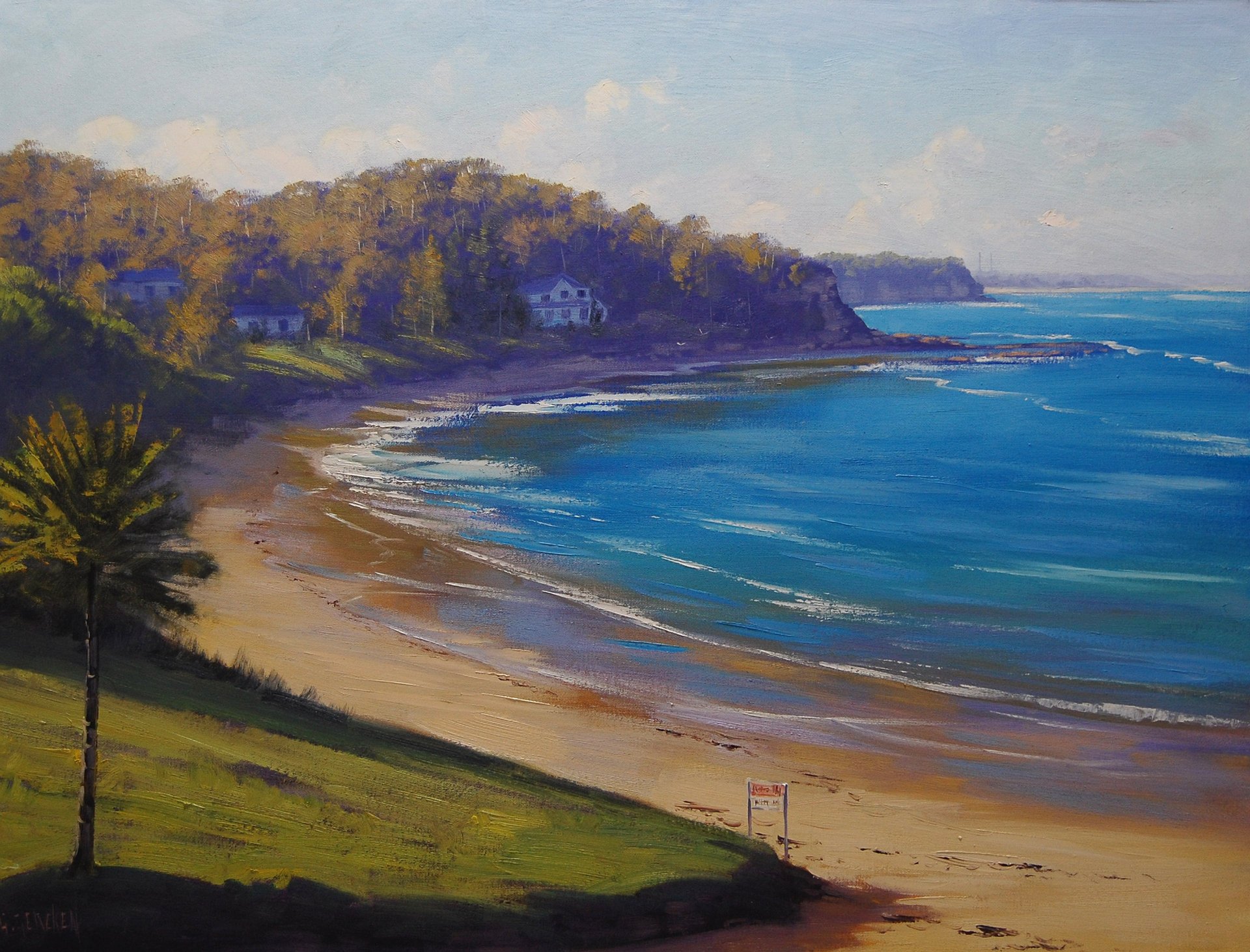 pittura spiaggia mare vernice