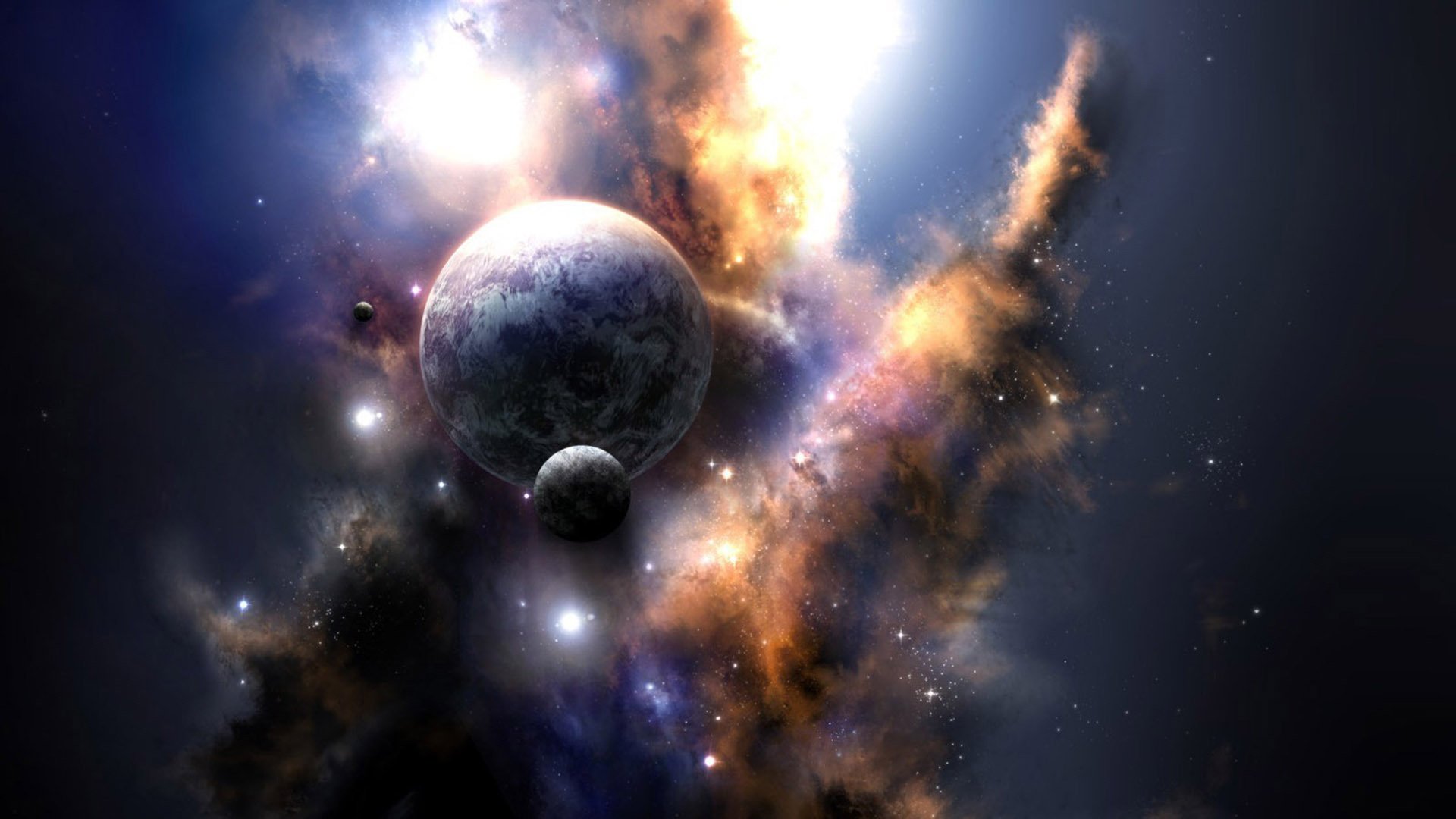 espace planètes étoiles