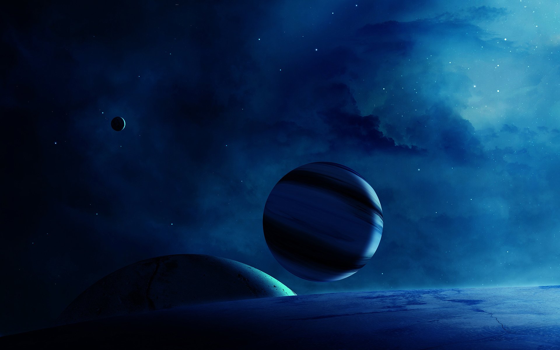 planet blue world water
