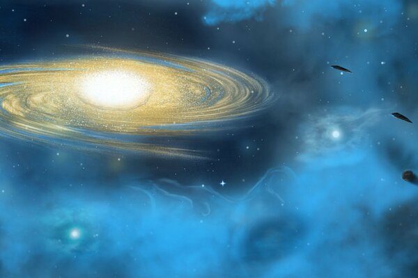 Planètes de la galaxie spatiale, nébuleuse