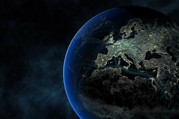Europa e Russia occidentale si illumina nella Notte della Terra