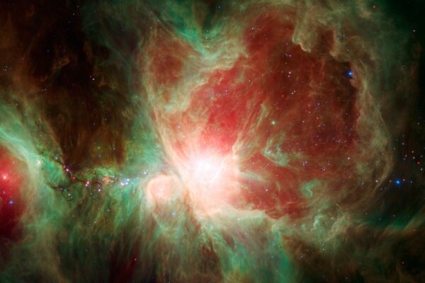 Il bagliore multicolore di galassie e stelle nello spazio