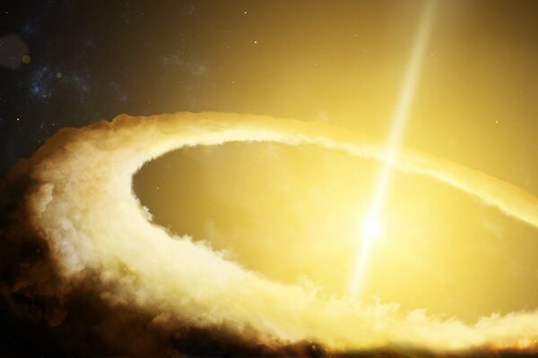 La energía del Cosmos, el rayo de nacimiento del cuásar