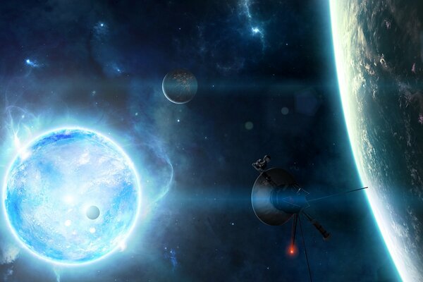 Stazione interplanetaria alla stella di neutroni
