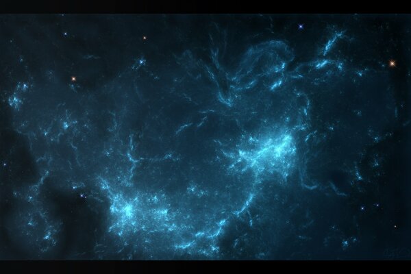 Spazio esterno e stelle luminose
