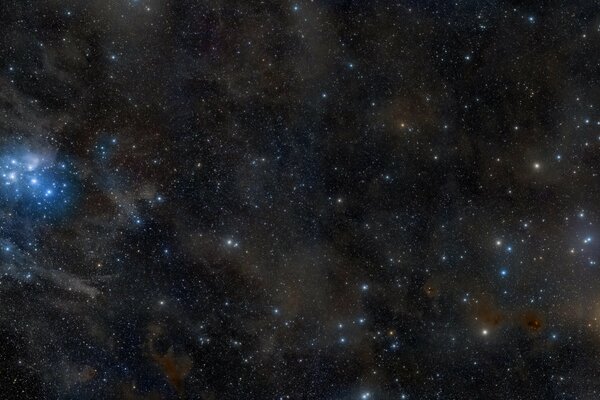 The cosmos, stars, constellations of Taurus are depicted