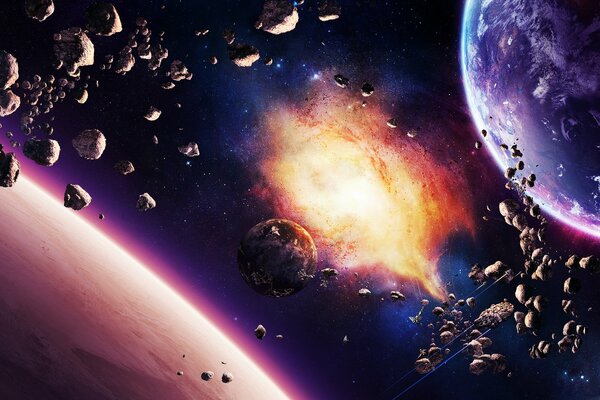 Asteroidy wokół planet i gwiazd