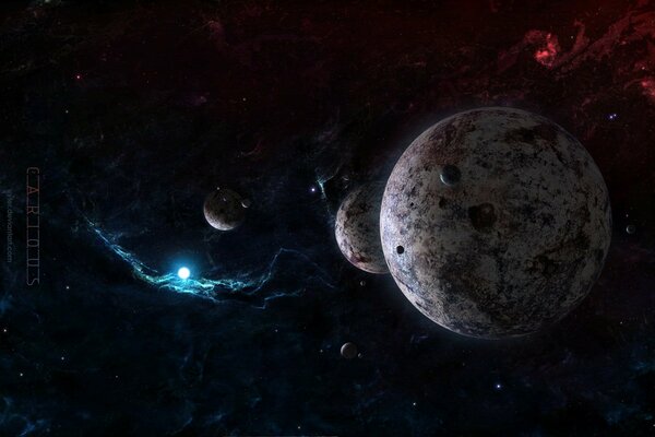 Planety, satelity i gwiazdy w galaktyce