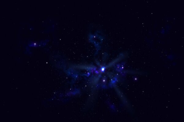 Una luce intensa può essere vista nello spazio delle tenebre