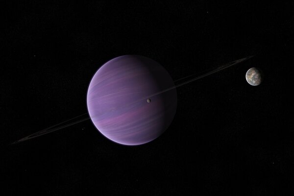 Pianeta Viola in orbita