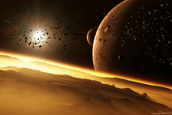 Art. Cráteres de la Luna y asteroides