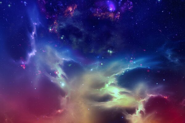 Nebulosa Titán en el hermoso espacio