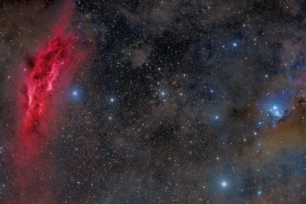 Constellation Perseus with a bright star Mirfak