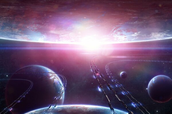 FANTASTIC TRANSPORT SHIPS IN SPACE