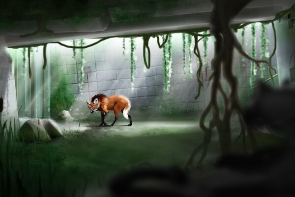 Der böse Fuchs in der Höhle