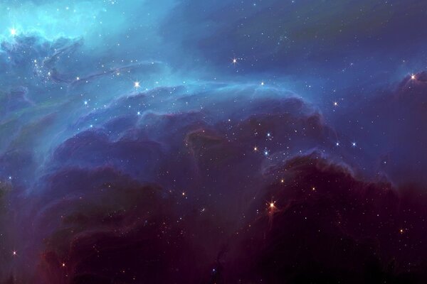 Il bagliore di una nebulosa stellare nello spazio