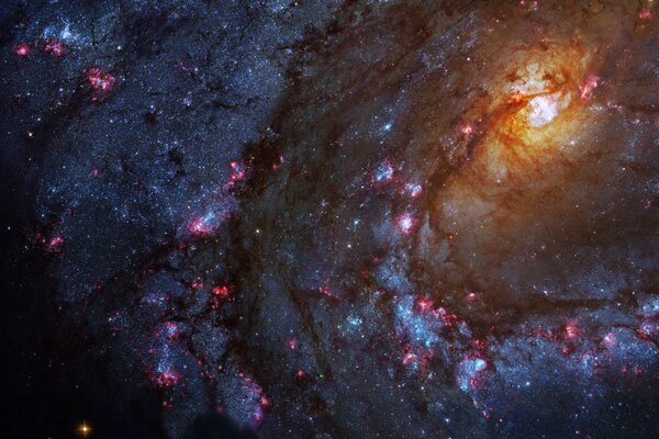The birth of a new spiral galaxy