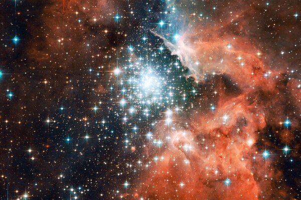 Milioni di stelle nelle nebulose galattiche