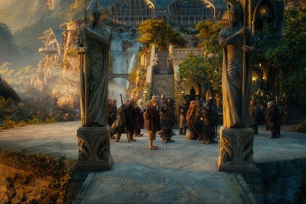 Un raduno di Hobbit nella foto un viaggio inaspettato