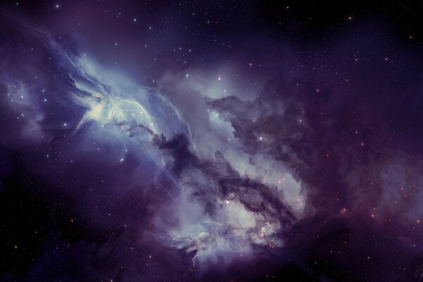 A nebula in outer space