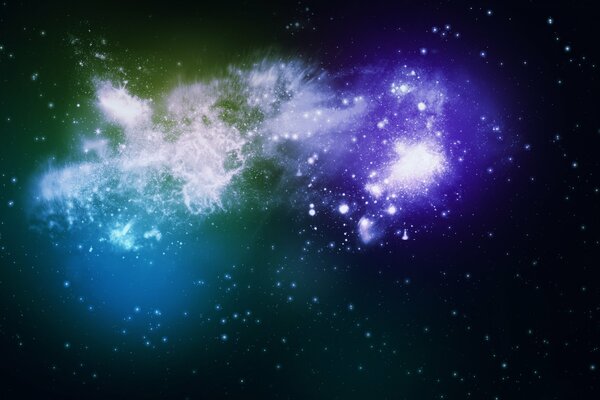 Estrellas y galaxias en el espacio exterior