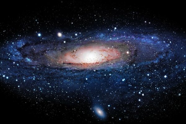 Luce dalle stelle in un universo incredibilmente bello