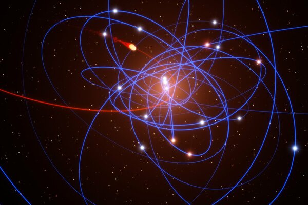 Supermassive black hole on the background of the Milky Way