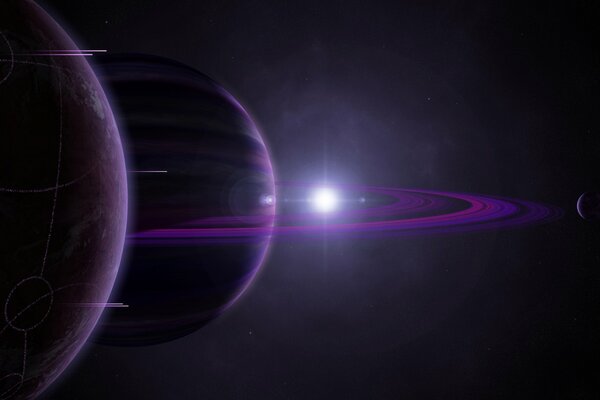 Planetas gigantes en el infinito negro
