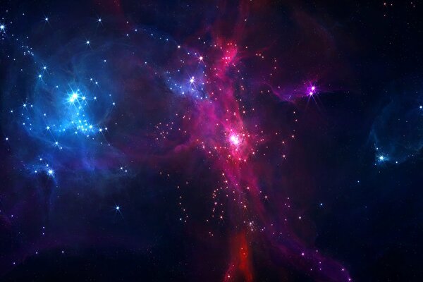 Costellazioni luminose nello spazio esterno