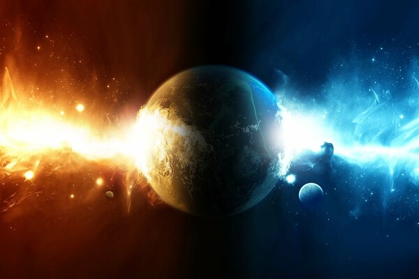 Dans la galaxie, l espace est rempli d énergie de la planète