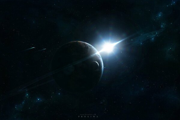 In the space of planets, I will stop by and spaceships