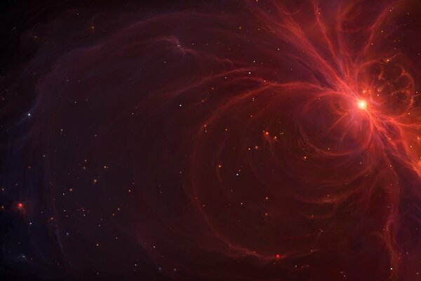 Nébuleuse cosmique et émission d étoiles