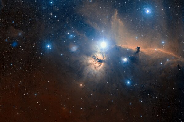 Beautiful, starry sky. Around the constellation