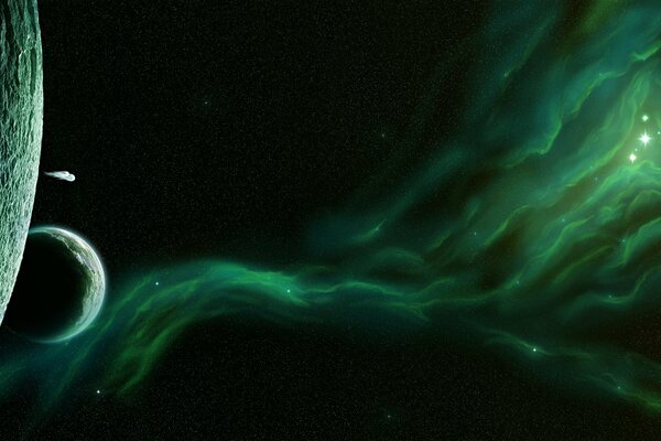 Origin and evolution of the new galaxy
