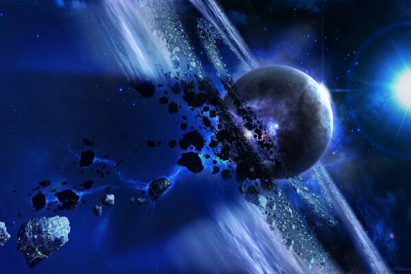 Der Planet kommt vorbei, die Asteroiden kommen an