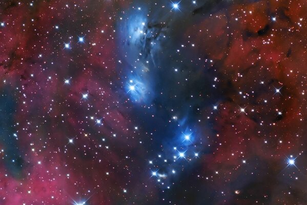 Cosmic nebula clusters of stars