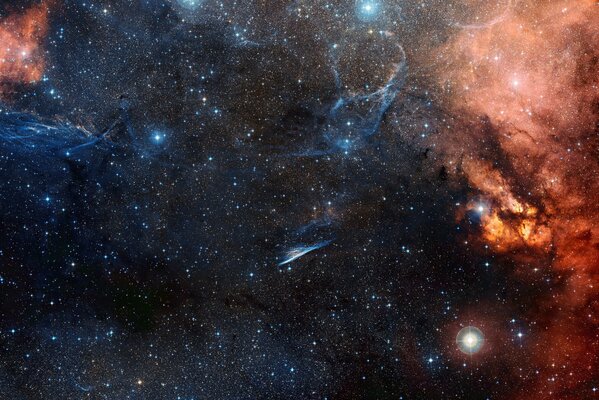 Dessin d une nébuleuse d étoiles dans l espace